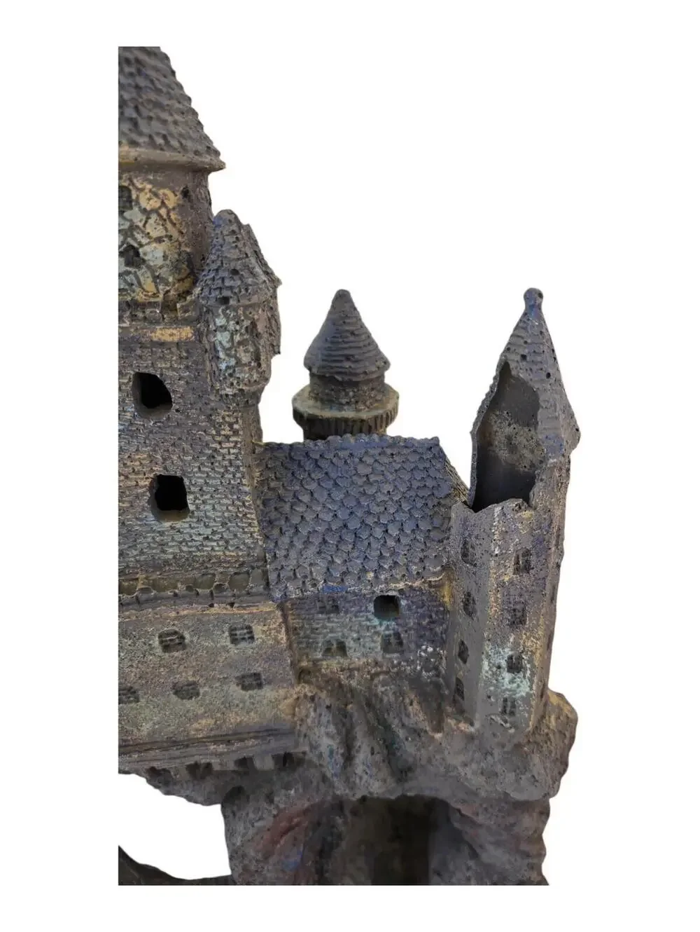 Age-of-Magic Wizard’s Castle Aquarium Decoration Part A, Pre-owned, Some Damage